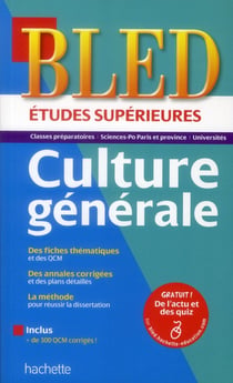 Bled : culture générale - études supérieures