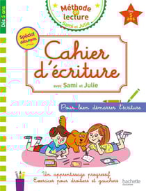 Cahier d'ecriture avec sami et julie