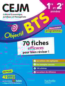 Objectif BTS - CEJM - 70 fiches efficaces pour bien réviser - 2026
