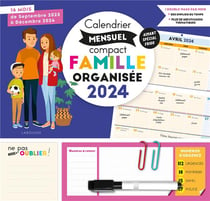 Frigobloc Le mini calendrier Ultra Simple pour une famille organisée ! (de  sept. 2023 à déc. 2024) sept.2023- Collectif - Achat Livre