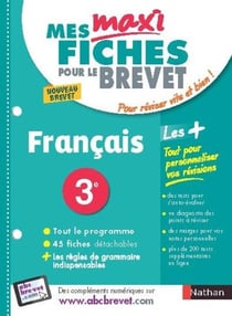 Mes maxi fiches abc du brevet - français - 3e (édition 2017)