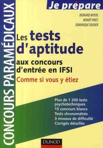 Les tests d'aptitude au concours d'entrée en ifsi