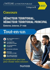 Concours rédacteur territorial, rédacteur territorial principal - externe, interne et 3e voie - catégorie B - tout en un (édition 2023)