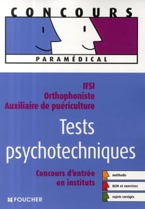Concours paramédical auxiliaire de puériculture - tests psychotechniques