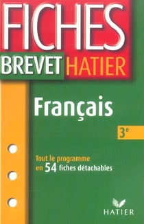 Fiches brevet - francais - 3e - edition 2003
