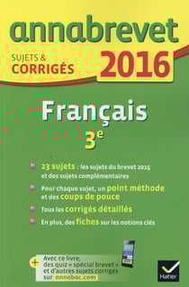 Annabrevet - français - 3ème (édition 2016)