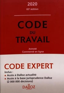 CODE DALLOZ EXPERT TRAVAIL 2020