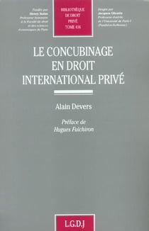 Le concubinage en droit international prive - vol416