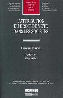 L'attribution du droit de vote dans les sociétés