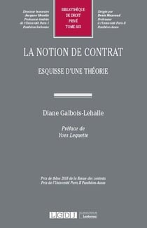 La notion de contrat - esquisse d'une théorie