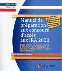 Manuel de préparation aux concours d'accès aux ia 2020 (6e édition)