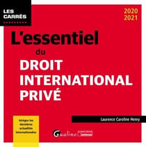 L'essentiel du droit international privé (édition 2020/2021)