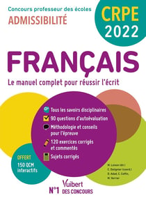 Manuel CRPE : CRPE - concours professeur des écoles : français - écrit 2022 - nouveau concours