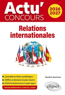 Actu' concours : Relations internationales (édition 2026/2027)