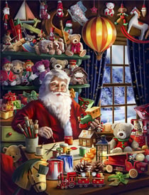 Calendrier de l'avent l'atelier du Père Noël - evangelisti