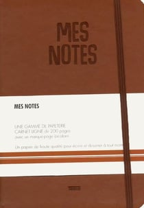 Mes notes - cuir caramel