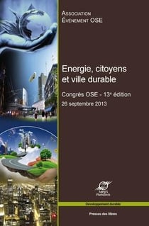 Énergie, citoyens et ville durable - 13e congrès OSE - 26 septembre 2013