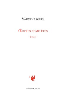 Oeuvres complètes Tome 3