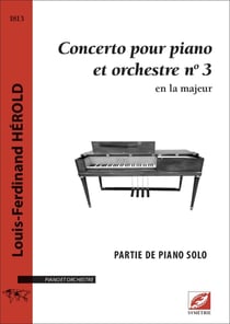 Concerto pour piano et orchestre n°3 (partie de piano solo) : en la majeur