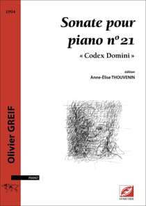 Sonate pour piano n° 21 : « Codex Domini »