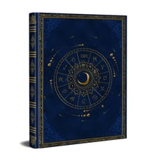 Grimoire vierge astrologique : bleu