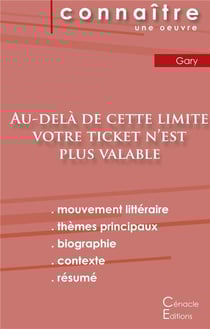 Au-delà de cette limite votre ticket n'est plus valable, de Romain Gary