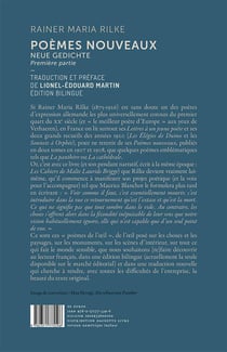 Poèmes nouveaux - première partie