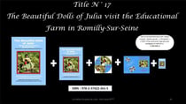 The beautiful dolls of Julia visit the educational farm in Romilly sur Seine