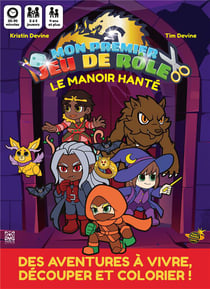 Le manoir hanté, mon premier jeu de rôle : une aventure à colorier