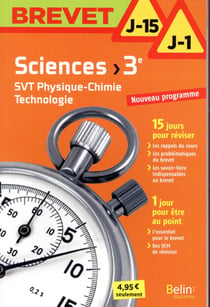 BREVET J-15 J-1 : sciences - 3e (édition 2017)