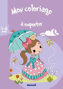Mon coloriage à emporter - princesse-parapluie - 4/6 ans