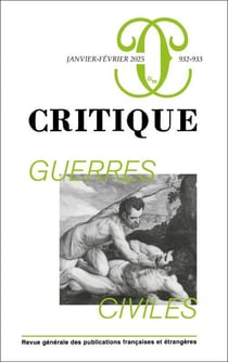 Revue Critique n.932-933 : Guerres civiles