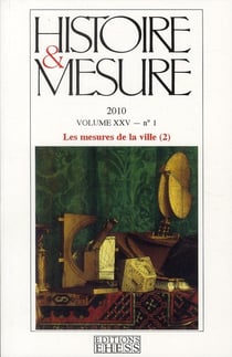 HISTOIRE & MESURE Tome 25/1 : les mesures de la ville Tome 2