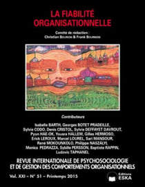 RIP N51 VOL XIX LA FIABILITE ORGANISATIONNELLE