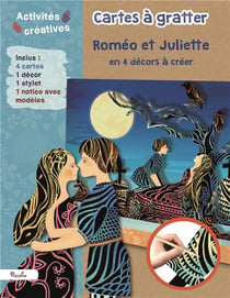 Cartes à gratter - roméo et juliette en 4 décors à créer