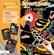 Cartes à gratter - les oiseaux