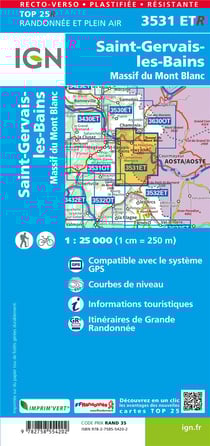 3531ET : Saint-Gervais-les-Bains - massif du Mont Blanc (3e édition)