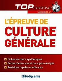 L'épreuve de culture générale - concours AS-AP