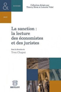 La sanction - la lecture des économistes et des juristes