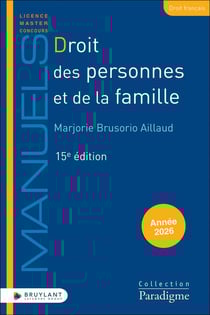 Droit des personnes et de la famille