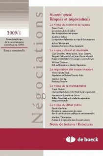 Négociations n.11 : risques et négociations