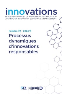 Innovations n° 72 - Processus dynamiques d'innovations responsables