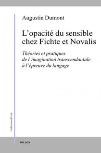 L'opacité du sensible chez Fichte et Novalis