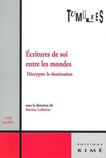 REVUE TUMULTES n.36 : écriture de soi et connaissance