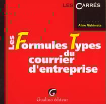 Formules types courrier entrep