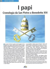 I papi - cronologia da san pietro a benedetto xvi