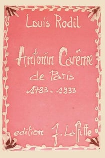 Antonin careme, de paris