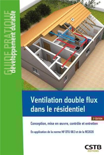Ventilation double flux dans le résidentiel : conception, mise en oeuvre, contrôle et entretien (3e édition)