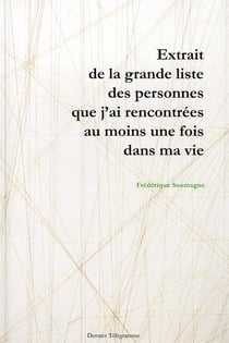 Extrait de la grande liste des personnes que j'ai rencontrees au moins une fois dans ma vie