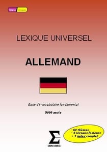 Lexique universel allemand